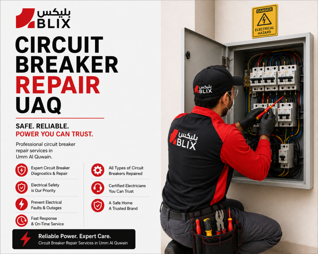 circuit breaker repair UAQ technician inspecting electrical panel